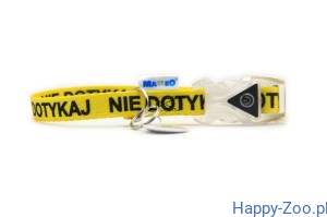 Obroża klamra LED NIE DOTYKAJ szerokość 20, regulacja 30-55cm