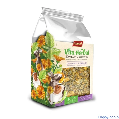 Vitapol Vita Herbal dla gryzoni i królika, kwiat nagietka 40 g.webp