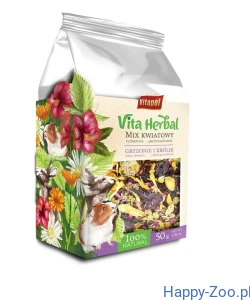 Vitapol Vita Herbal dla gryzoni i królika, mix kwiatowy 50 g