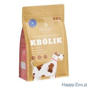 PERRO Gourmet Królik - Karma tłoczona na zimno dla psów dorosłych średnich i dużych ras 9kg 