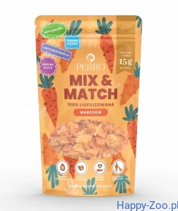 PERRO MIX & MATCH Marchewka Przysmaki liofilizowane 15g