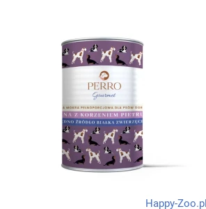 PERRO Sarna z korzeniem pietruszki monobiałkowa karma dla psa 400g  