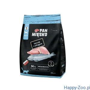 Pan mięsko karma sucha dla kota kurczak z pstrągiem 400g  