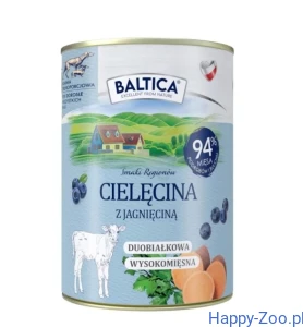 Baltica Smaki Regionów karma mokra cielęcina z jagnięciną 400g  