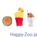ZippyPaws pluszowe zabawki dla psa Fast Food 3s.jpg