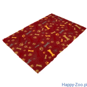BUBA Dry Bed 100x75cm Kości łapy czerwone