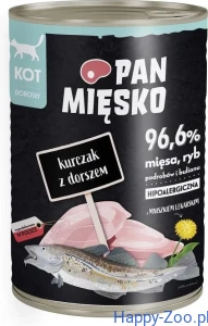 Pan Mięsko mokra dla kota Kurczak z Dorszem 400 g