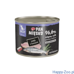 Pan Mięsko karma mokra dla kociąt Indyk z Łososiem 200g