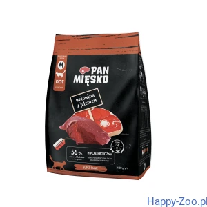 Pan mięsko karma sucha dla kota wołowina z jeleniem 400g