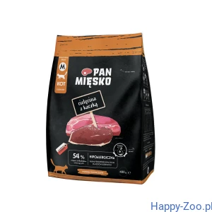 Pan mięsko karma sucha dla kota cielęcina z kaczką 400g