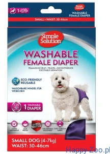 Simple Solution pielucha / majtki wielokrotnego użytku S dla suczki