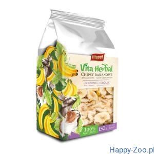 Vita Herbal dla gryzoni i królika chipsy bananowe 150 g