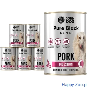 John Dog Karma mokra dla psa Wieprzowina Pure Black Sensi Digestion 400g