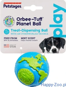 Orbee-Tuff Planet Ball piłka niebiesko-zielona L