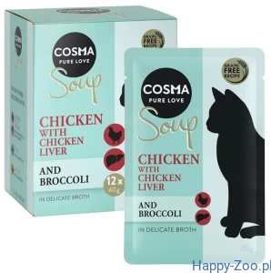 Cosma Soup kurczak z wątróbką drobiową i brokułem 40g
