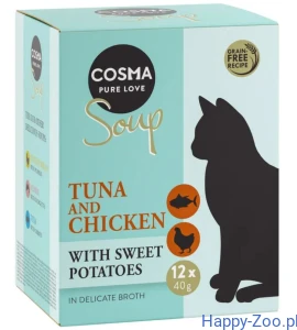 Cosma Soup tuńczyk z kurczakiem i batatami 40g 