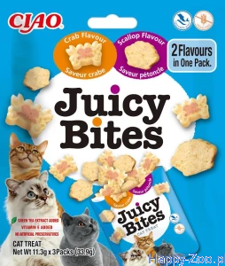 Inaba Cat Juicy Bites Scallop Crab 3x11g 
