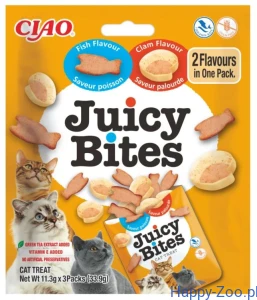 Inaba Cat Juicy Bites  ryba i małża 3×11,3g