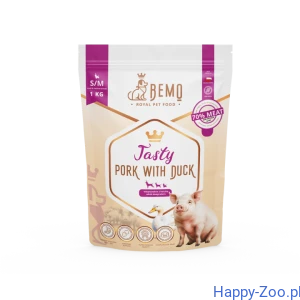 Bemo Tasty Pork with Duck - smakowita karma sucha dla psa z wieprzowiną i kaczką 1kg