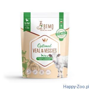 Bemo Optimal - karma sucha dla psa z cielęciną i warzywami  1kg