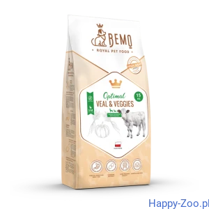 Bemo Optimal - karma sucha dla psa z cielęciną i warzywami  15kg