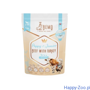 Bemo Puppy & Junior Beef with turkey - karma sucha dla szczeniąt i juniorów z wołowiną i indykiem 1kg