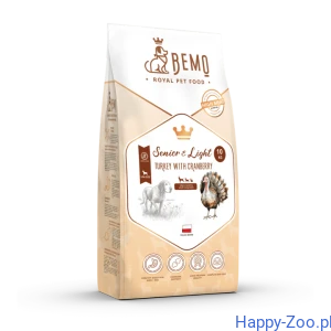 Bemo Senior & Light - karma sucha dla psiego seniora i psów z nadwagą - indyk z żurawiną 10kg