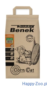 Super Benek CORNCat Świeża trawa żwirek dla kota 14L