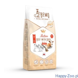 Bemo Active Beef with Duck - karma sucha dla psów aktywnych z wołowiną i kaczką M/L 15 kg
