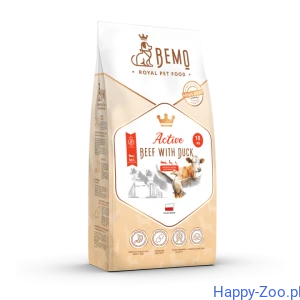 Bemo Active Beef with Duck - karma sucha dla psów aktywnych z wołowiną i kaczką M/L 10 kg