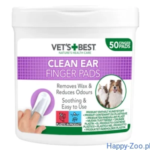 Vet's Best Clean, płatki do czyszczenia uszu 50 szt.